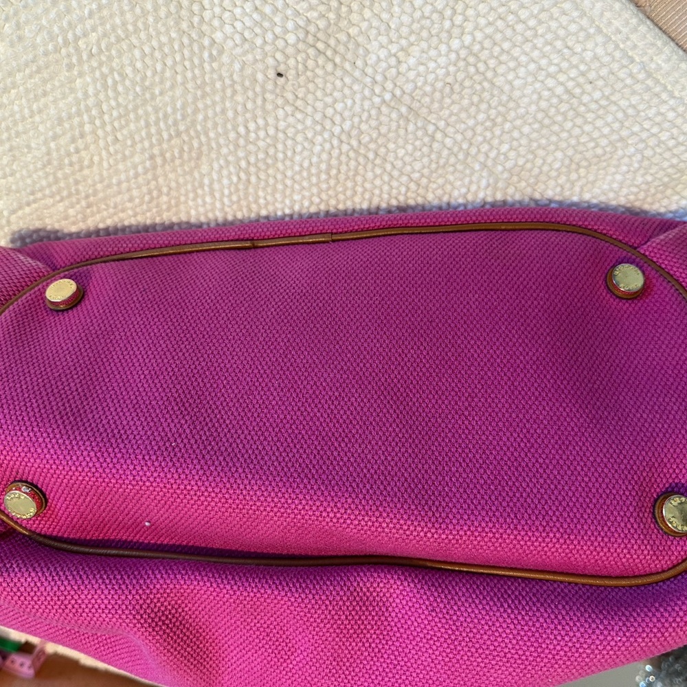 Michael Kors Fuchsia and Tan Shoulder Bag - Picture 4 of 7